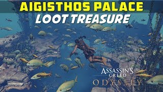 Aigisthos Palace  Loot Treasure Location  AC ODYSSEY [upl. by Siramay]