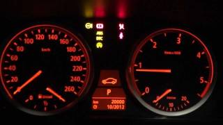 BMW E60 530d Winter Cold START [upl. by Ymarej]