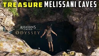 Location of Treasure Loots in Melissani Cave Kephallonia  ASSASSIN’S CREED ODYSSEY [upl. by Yetsirhc]