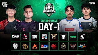 PUBG Mobile NEPX Showdown  Grand Finals Day 1 [upl. by Enirbas]