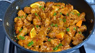 Orange Chicken Recipe at Home Easy Step by Step [upl. by Hanavas552]