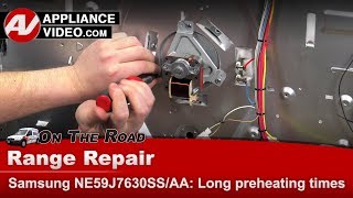 Samsung Stove Repair  Long Preheating Times  Convection Fan Motor [upl. by Serica36]