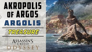 Akrolpolis of Argos Argolis  Loot Treasure Location  ASSASSINS CREED ODYSSEY [upl. by Artaed658]