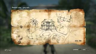 Assassin´s Creed 4  Treasure Map  633 784 Nassau [upl. by Epotimet]