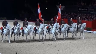 Viennas Spanish Riding School Lipizzaner Horse Performance Wembley London [upl. by Hayott]