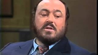 Luciano Pavarotti on Letterman October 26 1982 [upl. by Ettennaej]