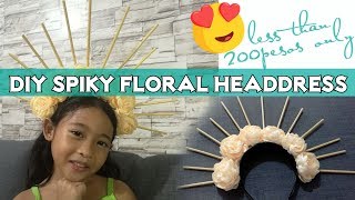 DIY Spiky Floral Headdress [upl. by Aiahc]