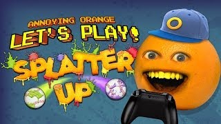 Annoying Orange Lets Play  SPLATTER UP [upl. by Ellebasi843]