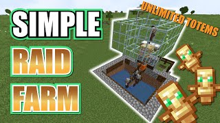 EASY Raid Farm Minecraft  Totem of Undying Farm [upl. by Camm]