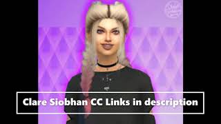 CLARE SIOBHAN SIMS 4 CC FOLDER [upl. by Aleina]