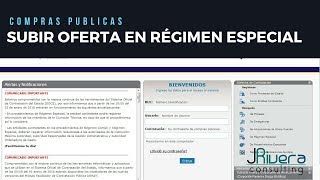 Compras Publicas  Como subir oferta en Régimen Especial  SERCOP [upl. by Aneres]