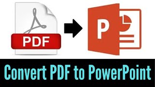 How To Convert PDF Document Into PPT  Convert PDF To PowerPoint Simple amp Quick Method [upl. by Buyers]