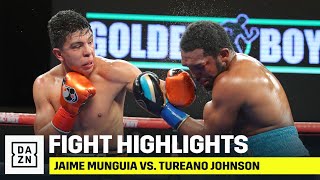 HIGHLIGHTS  Jaime Munguia vs Tureano Johnson [upl. by Yetti838]