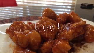 3 Ingredient Easy Orange chicken [upl. by Aderb419]