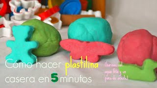 PLASTILINA CASERA en 5 minutos SIN COCCIÓN Biodegradable  Trucos de Familia [upl. by Dyal]