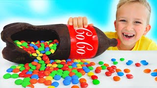 Vlad and Niki Chocolate amp Soda Challenge and more funny stories for kids [upl. by Savina]