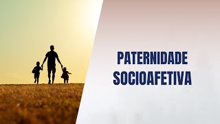 Paternidade socioafetiva [upl. by Dnanidref]