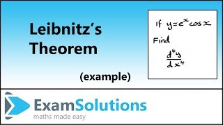 Leibnitzs Theorem  Example  ExamSolutions [upl. by Noslien28]