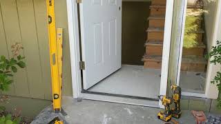 Jeld Wen Front Door Installation  Really crappy products and craftsmanship PART 1 [upl. by Antin]