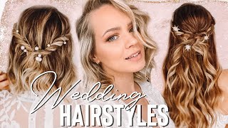 Wedding Hairstyles you can do BY YOURSELF  Kayley Melissa [upl. by Goddart]