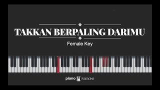 Takkan Berpaling Darimu  Rossa KARAOKE PIANO COVER [upl. by Heall71]