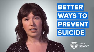 Better Ways to Prevent Suicide [upl. by Stilla]