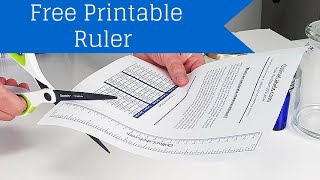 Free Printable Ruler  How To Measure Jar Bottles and More [upl. by Janith]