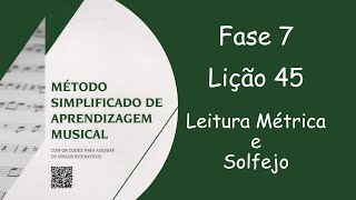 Fase 7  Lição 45 MSA [upl. by Gintz375]