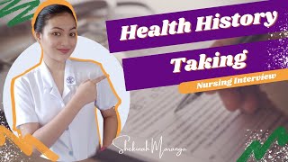 Health History Taking  Nursing Interview [upl. by Gierc]