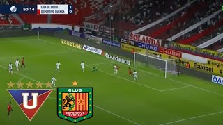 Liga de Quito VS Deportivo Cuenca 50  FECHA 16  2024 [upl. by Kamillah]