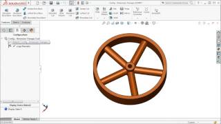 Configurations  Dimension Changes in SOLIDWORKS 2016 [upl. by Onfre]