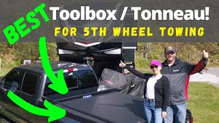 Truck Toolbox and Tonneau for Fifth Wheel Full Time RV Living [upl. by Bega42]