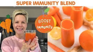 Carrot Juice Recipe with Orange amp Ginger  IMMUNEBOOSTING [upl. by Eerpud]