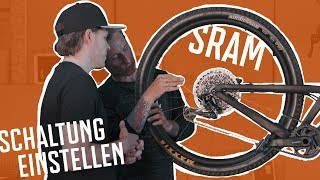 How to Schaltung einstellen  SRAM Eagle [upl. by Rolandson]