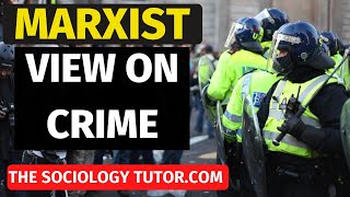 Marxist view on Crime and Deviance Sociology A Level [upl. by Arhsub]