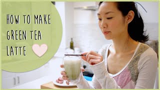 How to make Green Tea Matcha Latte  Simple Recipe [upl. by Vasquez]