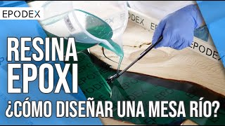 Hacer una mesa de resina epoxi  instrucciones  EPODEX [upl. by Earahc]