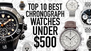 Top 10 Best Value Chronograph Watches Under 500  Seiko Citizen Bulova Dan Henry UNDONE amp More [upl. by Lorenz]