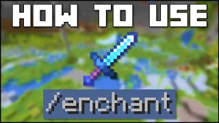 Minecraft  How To Use The enchant Command JavaBedrock [upl. by Adnaerb677]