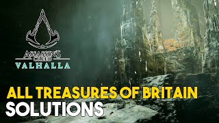 Assassins Creed Valhalla All Treasures Of Britain Locations amp Solutions [upl. by Eugenides]