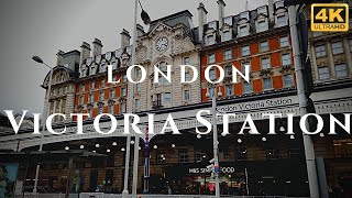 London Victoria Station Walk Through England 4K [upl. by Analed]