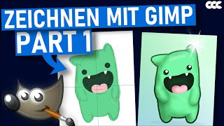 ZEICHNEN mit GIMP Part 1  Die Basics Tutorial Deutsch [upl. by Yelsgnik97]