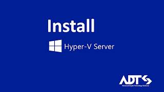 Microsoft HyperV Server How to install and config [upl. by Hyacinthie413]