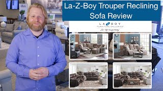 LaZBoy Trouper Reclining Sofa  Sofa Review 17 [upl. by Itnaihc]