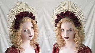 Spiked Halo Headpiece Tutorial [upl. by Goat]