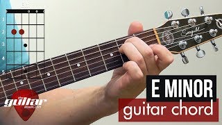 How to play the E minor chord  Beginner guitar lesson [upl. by Leonard]