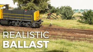 Modelling realistic ballast  model scenery tutorial 1 [upl. by Intruoc]