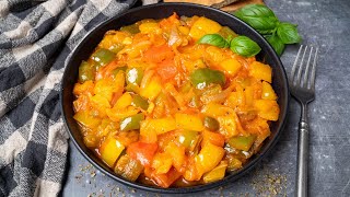 Peperonata Italian Sauteed Peppers and Onions [upl. by Humberto]