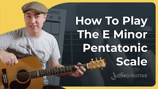 SUPER EASY Scale for Beginners  E Minor Pentatonic Scale [upl. by Akihc]