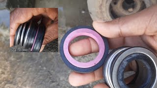 water pump mechanical seal change for batching plant  how to seal changing rmc water pump sunil [upl. by Alikee11]